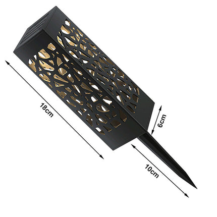 Soldriven trädgårdslykta dekorativt set med 4 st. med sensor