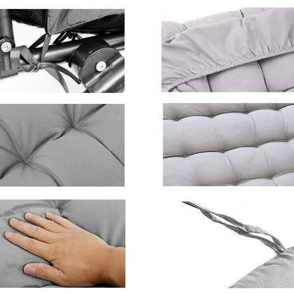 Stor trädgårdsstolsdyna 170 x 50 cm - Otroligt bekväm 