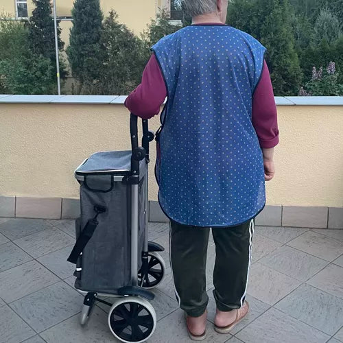 Stor shoppingvagn med avtagbar väska
