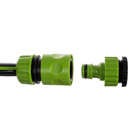 Komplett trädgårdsslang med automatisk upprullning – 25 meter med väggfäste och sprutpistol