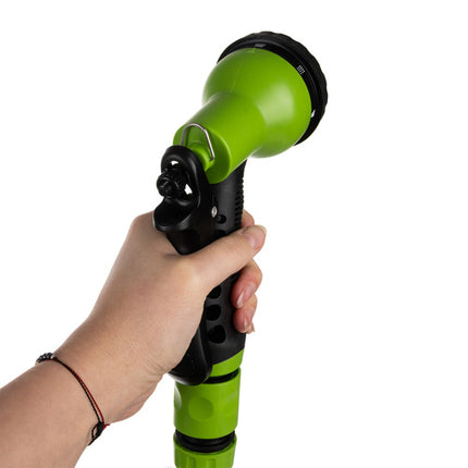 Komplett trädgårdsslang med automatisk upprullning – 25 meter med väggfäste och sprutpistol