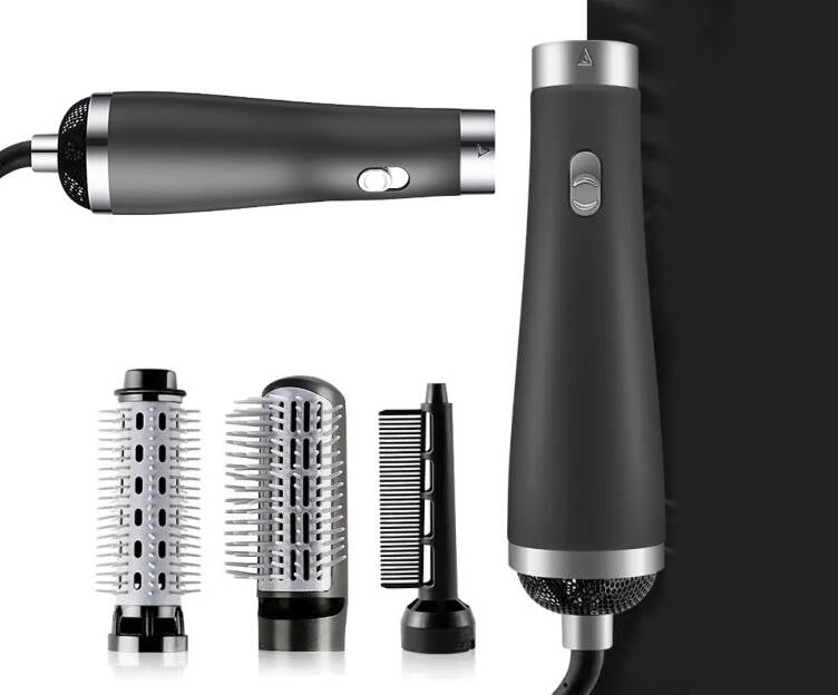 Multifunktionell 3-i-1 Styling Kit: Hårtork, locktång och hårborste