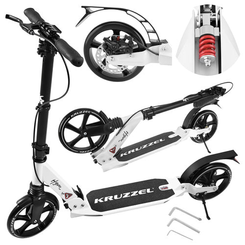 Løbehjul, 20 cm hjul – Sammenklappelig med støddæmper og skivebremse