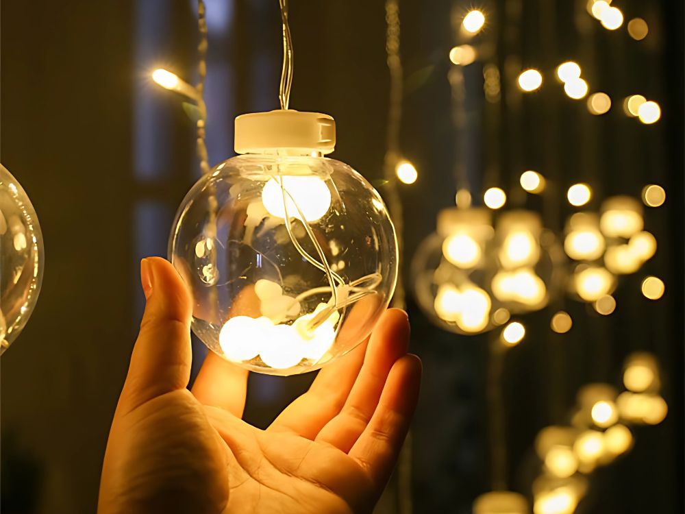 Ljuslänk med 138 LED-lampor – Varmvit IP44, För inomhusbruk