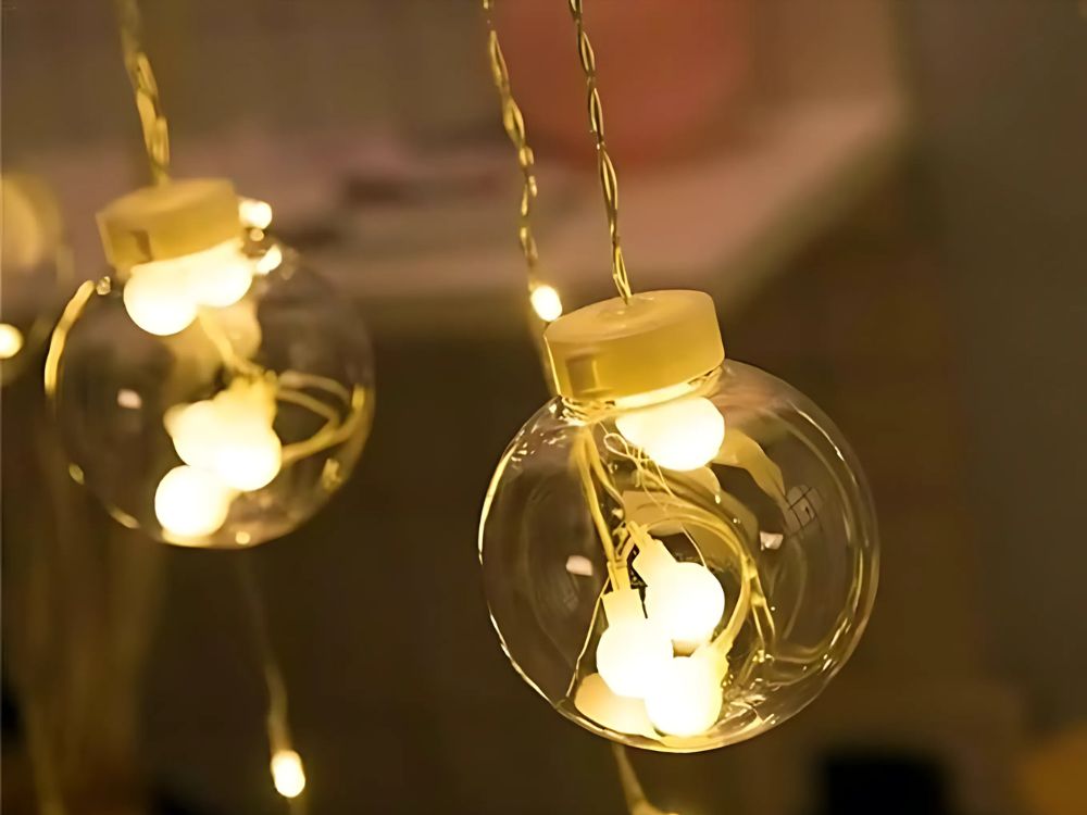 Ljuslänk med 138 LED-lampor – Varmvit IP44, För inomhusbruk