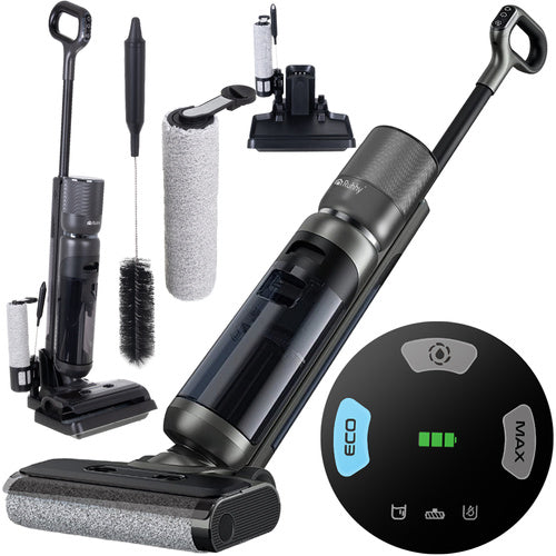 Vaskestøvsuger, 200W, ledningsfri med Selv-rens og 2-i-1 Funktion – Til Effektiv rengøring af hårde gulve