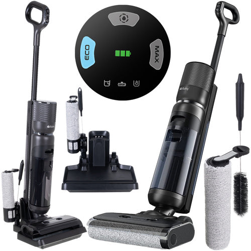 Vaskestøvsuger, 200W, ledningsfri med Selv-rens og 2-i-1 Funktion – Til Effektiv rengøring af hårde gulve