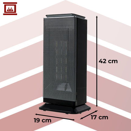 Varmeblæser 2000W, energi­besparende med Fjernbetjening