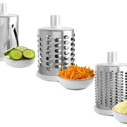 Rivjärn och grönsakshackare med 3 trummor