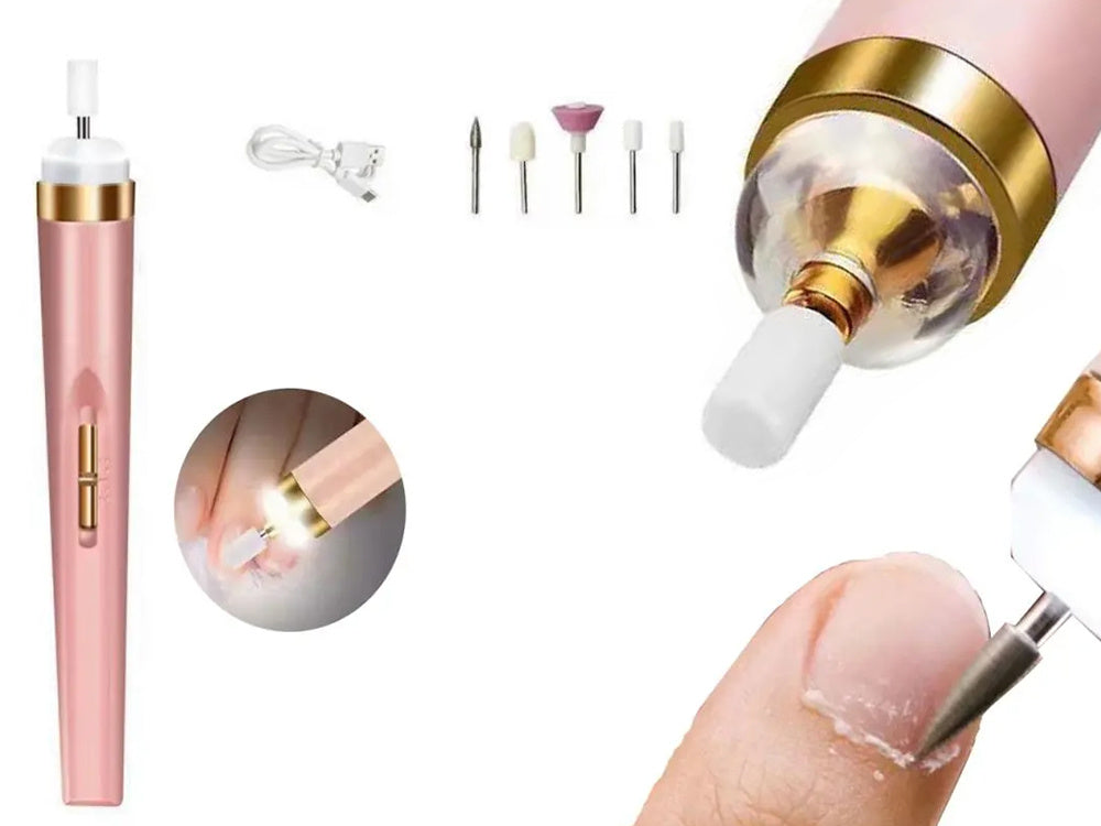 Trådlös nagelfil för manikyr och pedikyr med USB-laddning