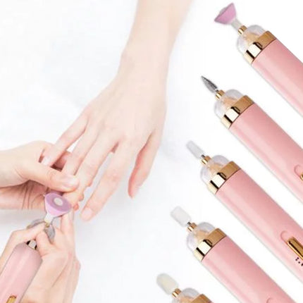 Trådløs Neglefil til Manicure og Pedicure med USB-Opladning