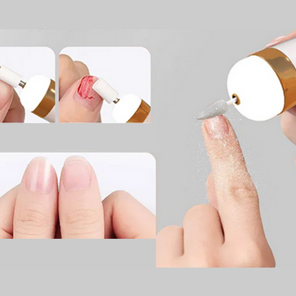 Trådløs Neglefil til Manicure og Pedicure med USB-Opladning