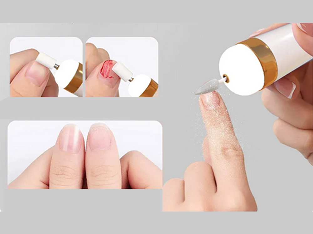 Trådlös nagelfil för manikyr och pedikyr med USB-laddning