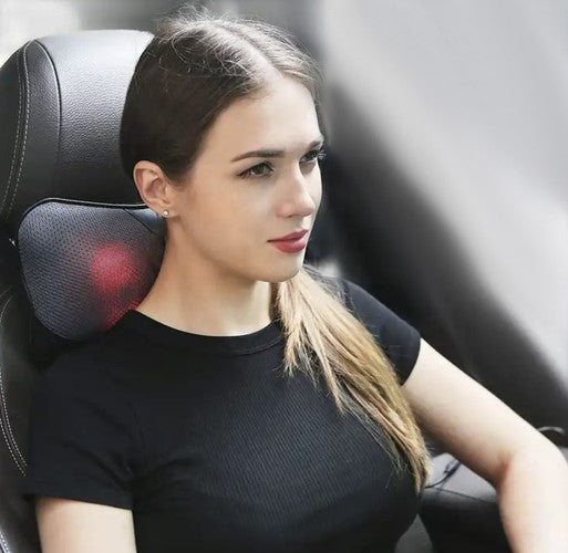 Multifunktionell massagekudde med värme - din personliga massör för hem och bil!