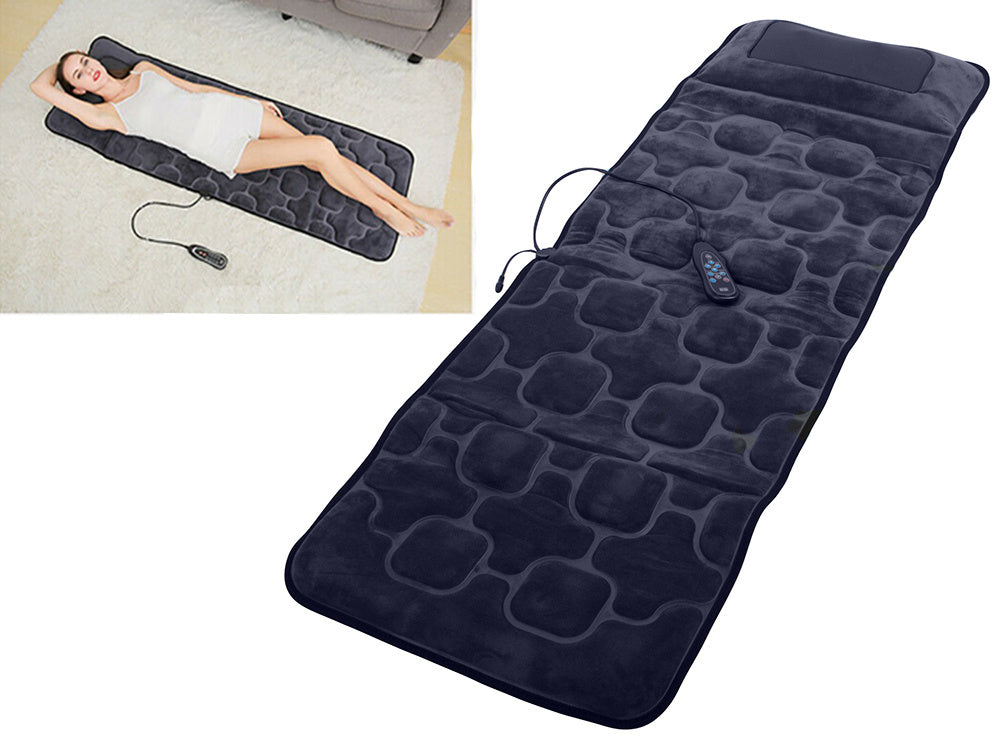 Massage Måtte med Varme og Fjernbetjening – Helkropsmassage med 5 Massagezoner