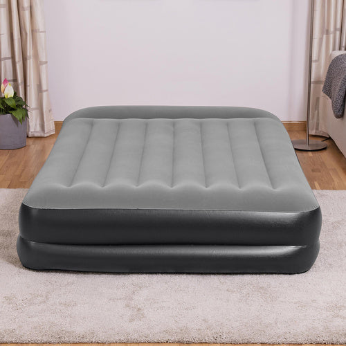 Dobbelt Luftmadras med Indbygget Pumpe & Pude 203x152x46 cm