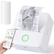 Mini Termoprinter, trådløs – Print fotos, noter og mærkater på farten