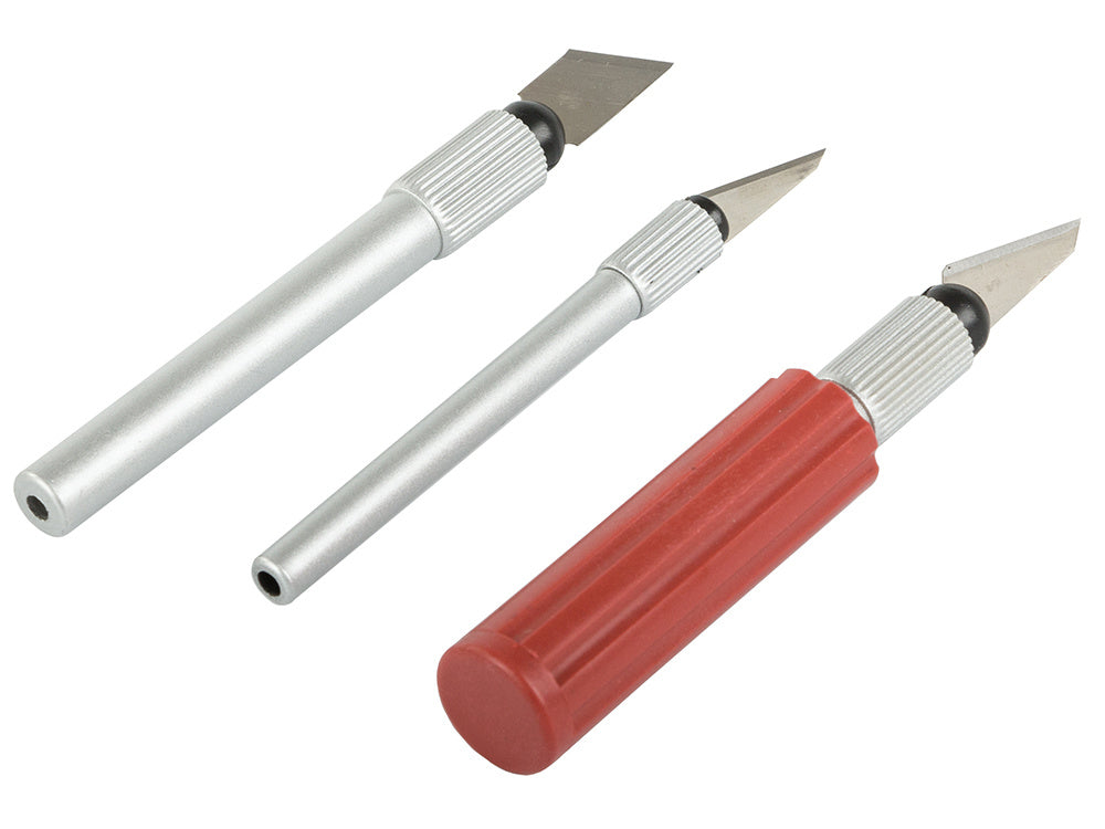 Knivset med utbytbara blad för hobbyprojekt