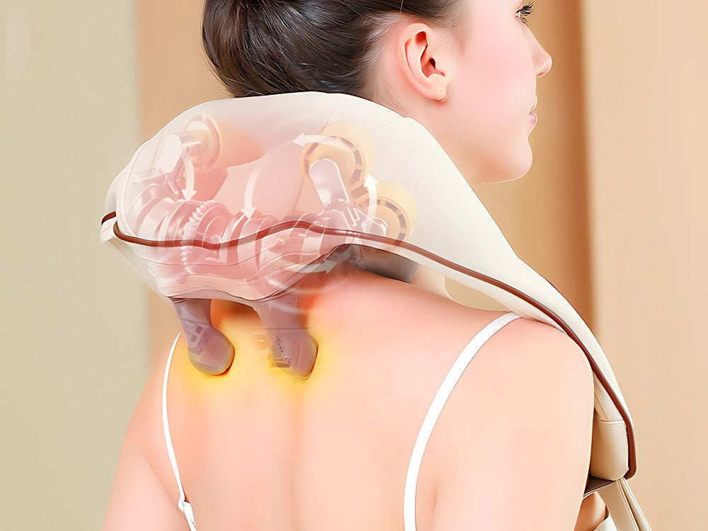 Trådløs Nakkemassager med Varme – Afslapning i Hverdagen