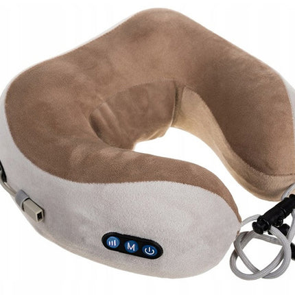 Blød nakkepude med Massage som bl.a kan bruges til rejsepude