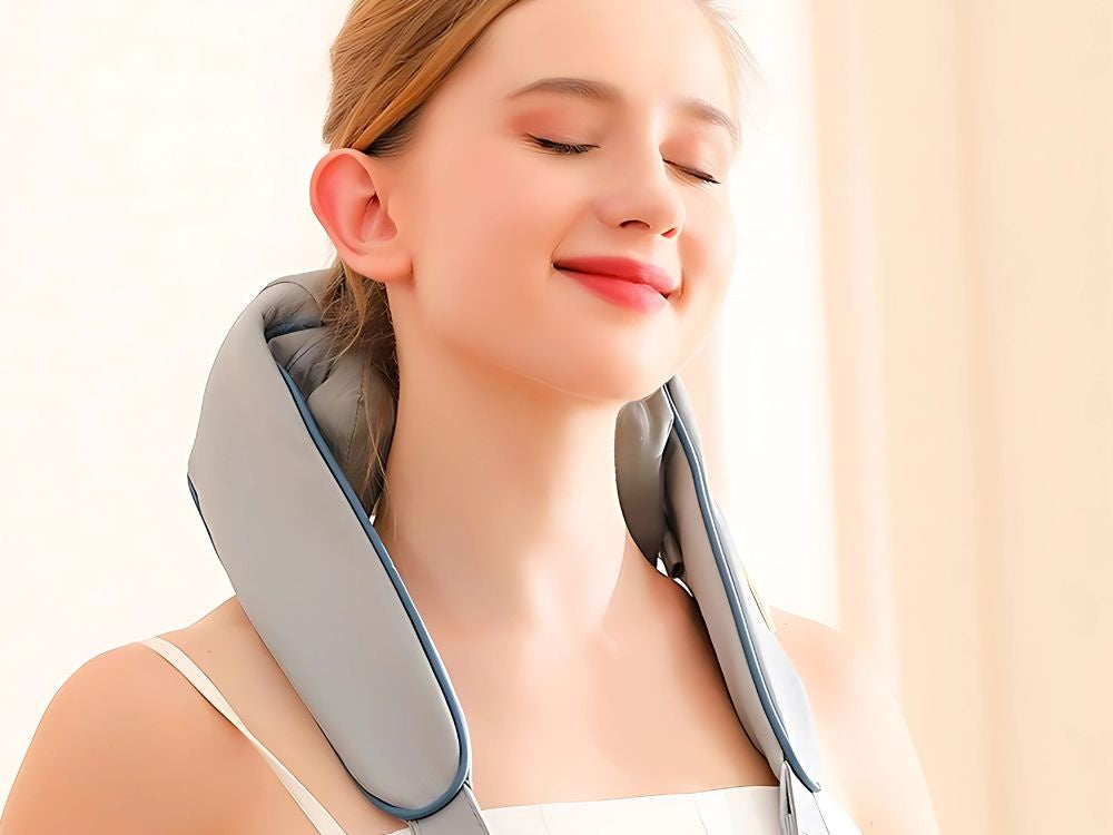 Trådløs Nakkemassager med Varme – Afslapning i Hverdagen