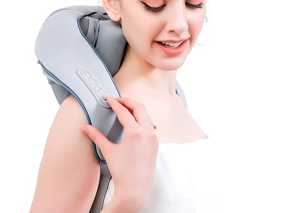 Trådløs Nakkemassager med Varme – Afslapning i Hverdagen