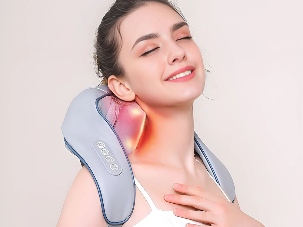 Trådløs Nakkemassager med Varme – Afslapning i Hverdagen