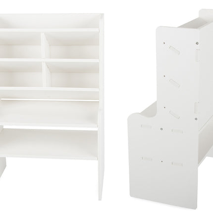 Skrivbordsarrangör med hyllor – praktisk förvaring för kontoret