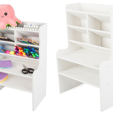 Skrivbordsarrangör med hyllor – praktisk förvaring för kontoret