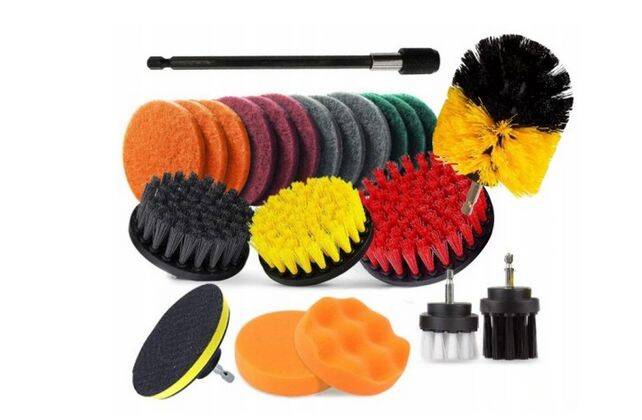 Borrpoleringsset med 22 delar - Komplett set för alla poleringsbehov