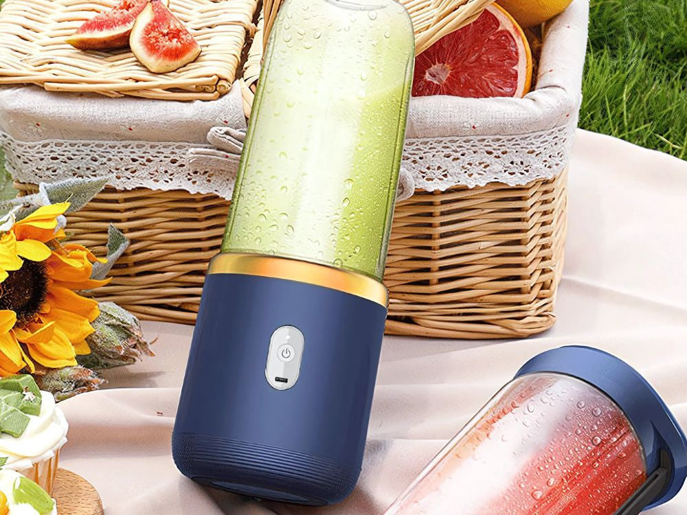 Trådløs Smoothie Blender med 2 x 400 ml Kopper – Genopladelig USB Blender
