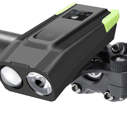 Cykellygte sæt Kraftfuld , Forlygte + Baglygte - Indbygget Horn