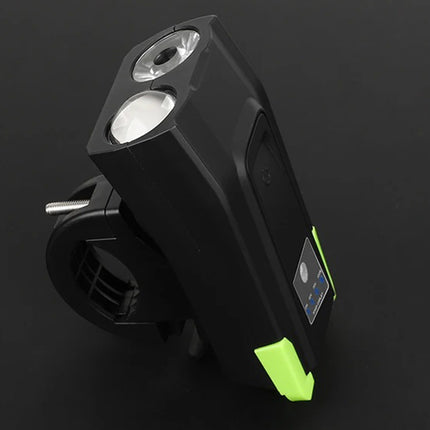 Cykellygte sæt Kraftfuld , Forlygte + Baglygte - Indbygget Horn