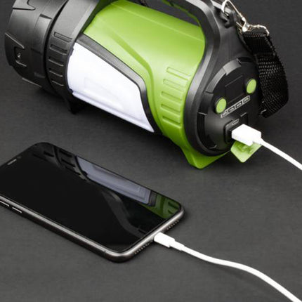 Ficklampa med Powerbank, mycket kraftfull.