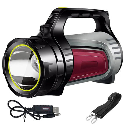 Ficklampa med Powerbank, mycket kraftfull.