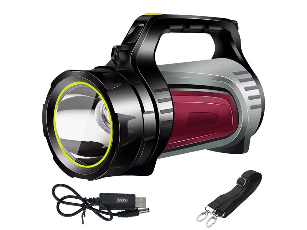 Ficklampa med Powerbank, mycket kraftfull.