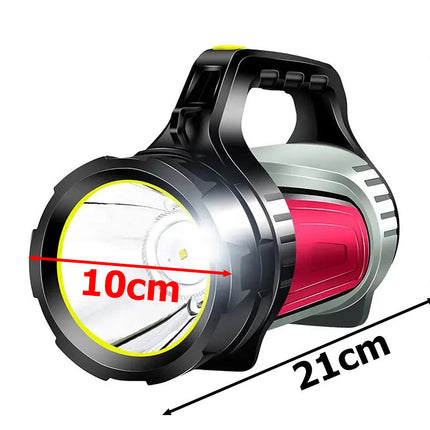 Ficklampa med Powerbank, mycket kraftfull.