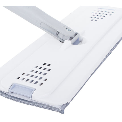 Platt moppset med hink med två fack för effektiv rengöring