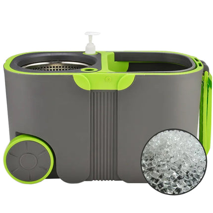 360 Roterende Moppe med Spand og 2x Mikrofiberpads - Din Allround Rengøringsløsning