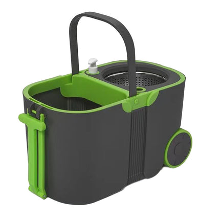 360 Roterende Moppe med Spand og 2x Mikrofiberpads - Din Allround Rengøringsløsning