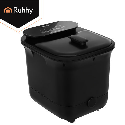 Fodspa med Varme og Hydromassage – 13L Fodmassagebad med Vandfaldseffekt 550W