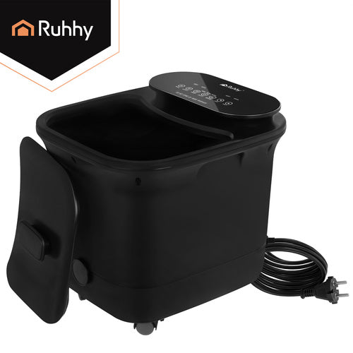 Fodspa med Varme og Hydromassage – 13L Fodmassagebad med Vandfaldseffekt 550W