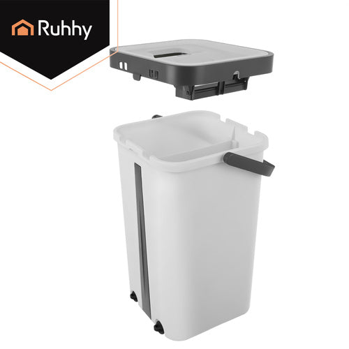 Flatmoppsats - hink 8,5 el. 11L – Inkl. 3 mikrofiberdukar och handsfree-vridning