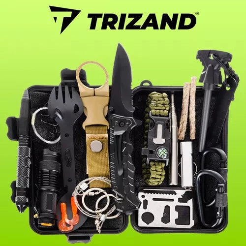 Survival Kit 32-i-1 med vandtæt kasse – komplet overlevelsessæt til outdoor og nødsituationer