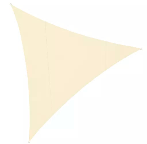 Solsejl Beige/Grå 3x3x3 - Effektiv Solbeskyttelse