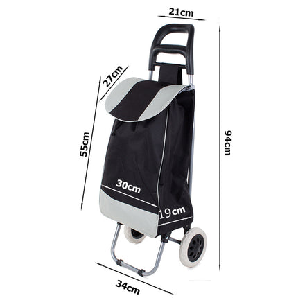 Hopfällbar shoppingvagn med hjul