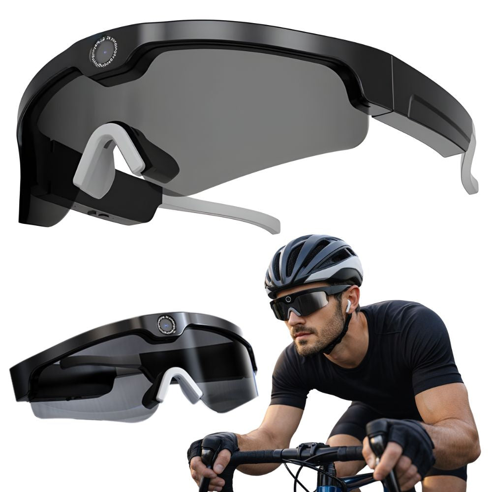 Smart AI Briller med 2K kamera, bluetooth & stemmeoptager