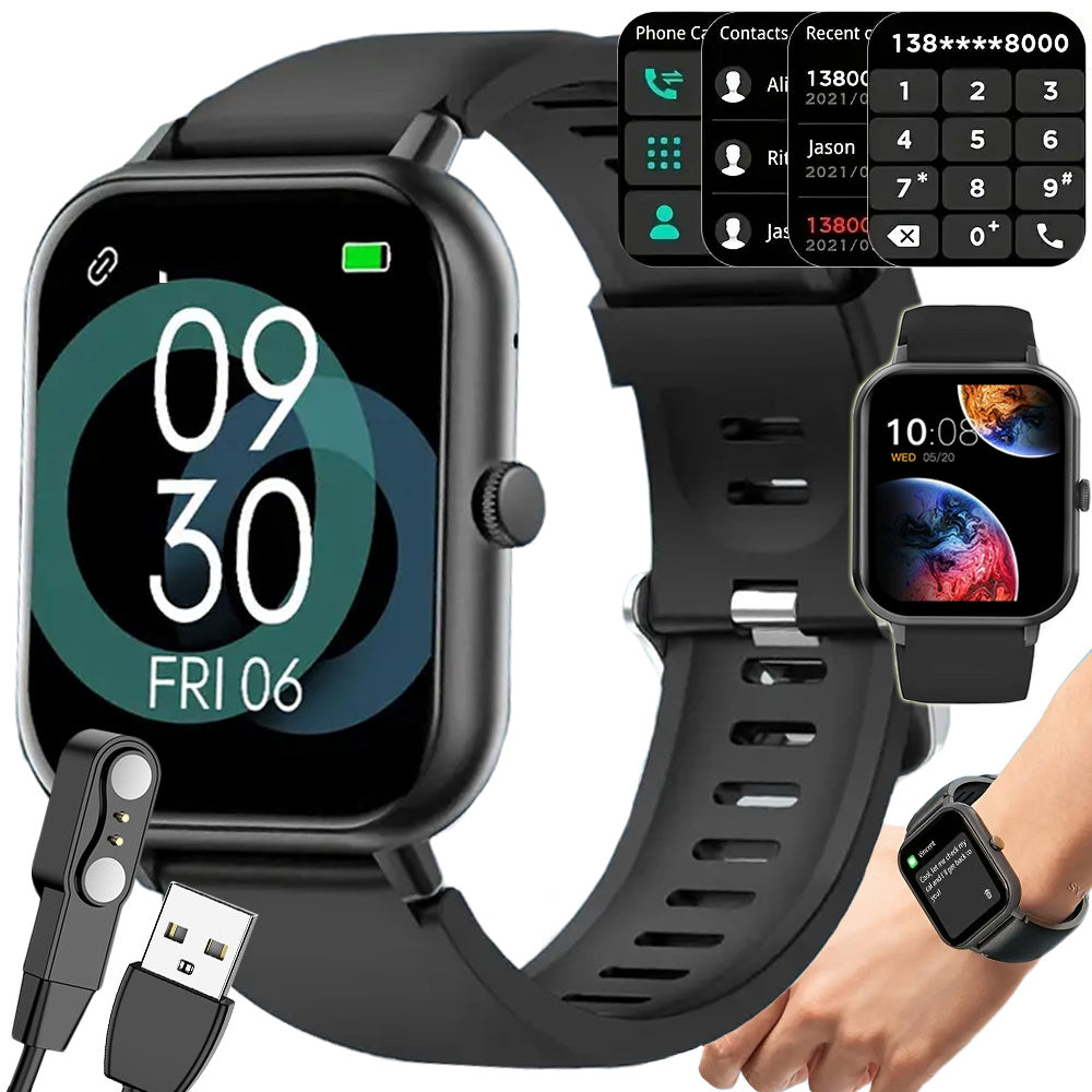 Smartwatch med Bluetooth Opkald – Sportsur til Dame og Herre med Pulsmåler, SpO2 og 20 Sportsfunktioner