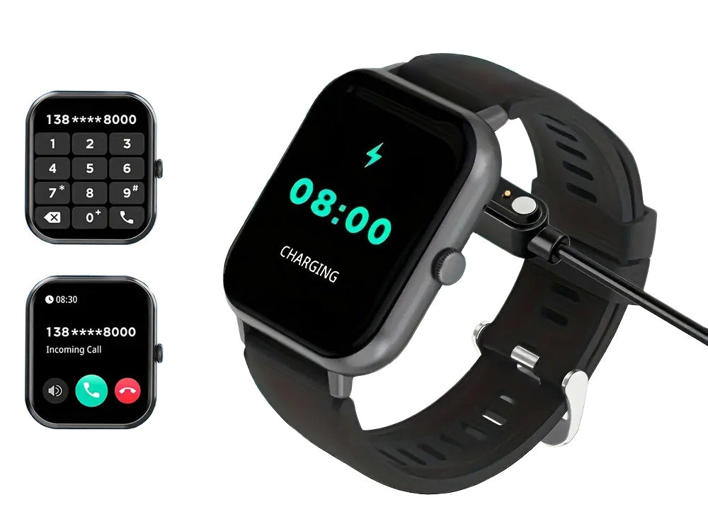 Smartwatch med Bluetooth Opkald – Sportsur til Dame og Herre med Pulsmåler, SpO2 og 20 Sportsfunktioner