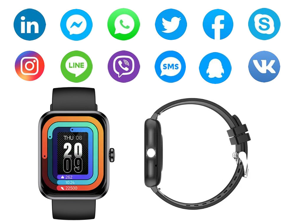 Smartwatch til kvinder og mænd – bluetooth opkald & sport